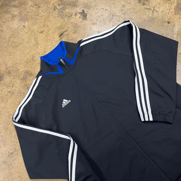 [정품/100] 아디다스 삼선 트랙탑 져지 블랙 블루 b14