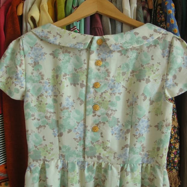 빈티지 플라워 패턴 원피스