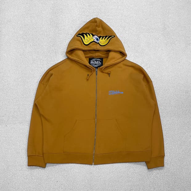 본 더치 Von dutch 풀 오버 후드집업 머스터드