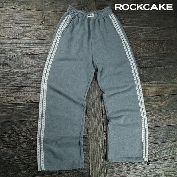  락케이크 사이드 레이스 와이드 스웻 팬츠 M19098