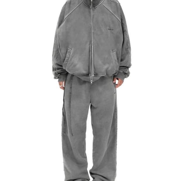 [604service] beaded track jacket