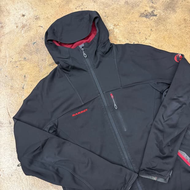 [정품/L] 마무트 소프트쉘 윈드스토퍼 후드 자켓 b10