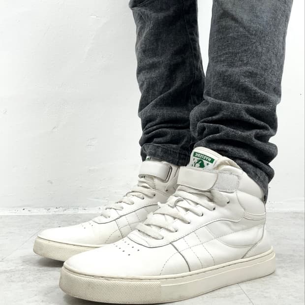 Hysteric Glamour White Leather Velcro Hi
