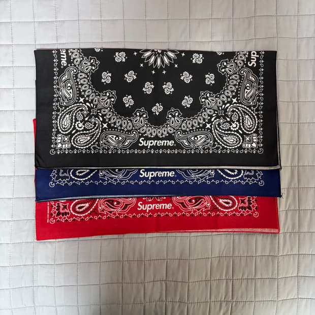 슈프림 반다나 3개 세트 24ss