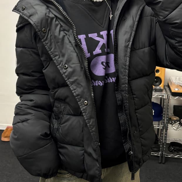 아베크롬비 덕다운 네이비 패딩