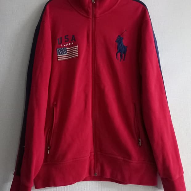 폴로 POLO 빅포니 USA 성조기 집업 95/M