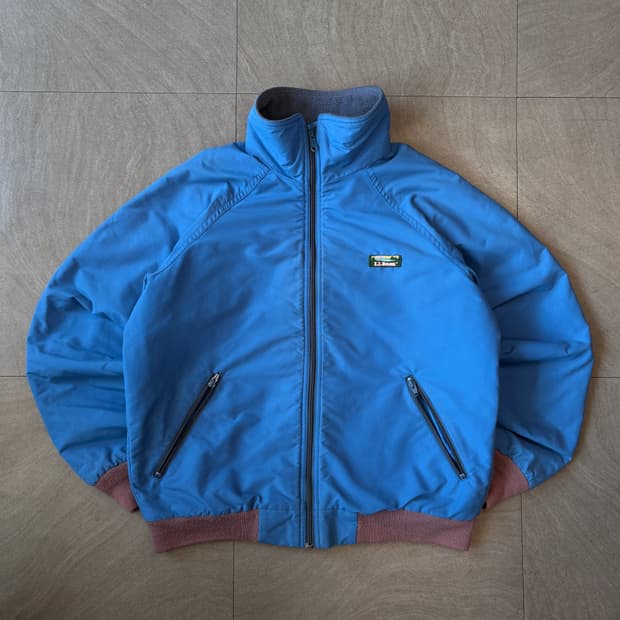 90s L.L.bean 90년대 미국 생산 엘엘빈 블루 컬러 웜업 자켓 