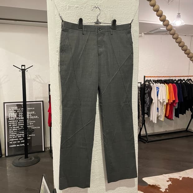 이세이미야케 비대칭 턱 팬츠