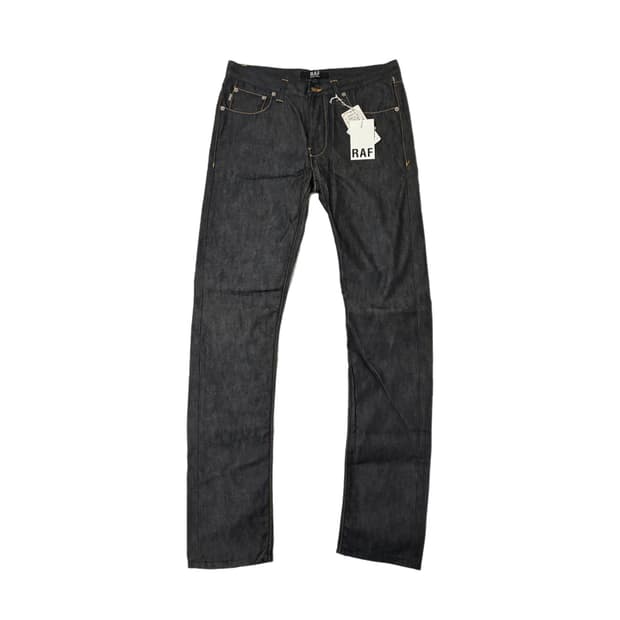 RAF SIMONS Raw Denim Slim Straight Jeans