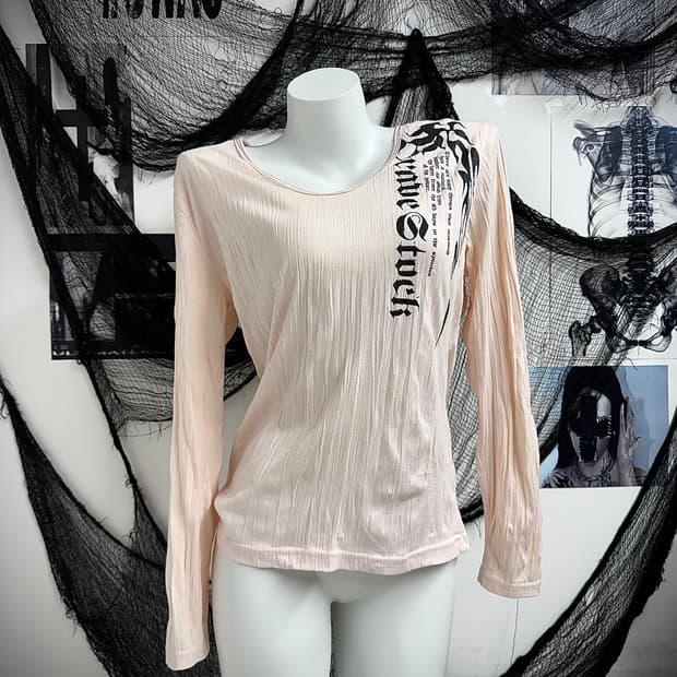 Grunge mood printing longsleeve