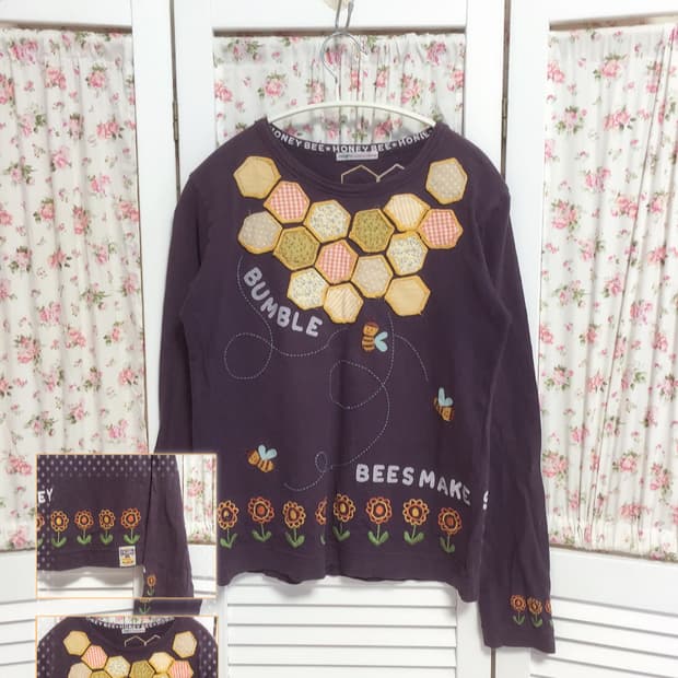 빈티지 rough 꿀벌 슬리브