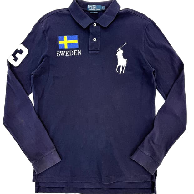 폴로 랄프로렌 스웨덴 빅포니 롱슬리브 카라티