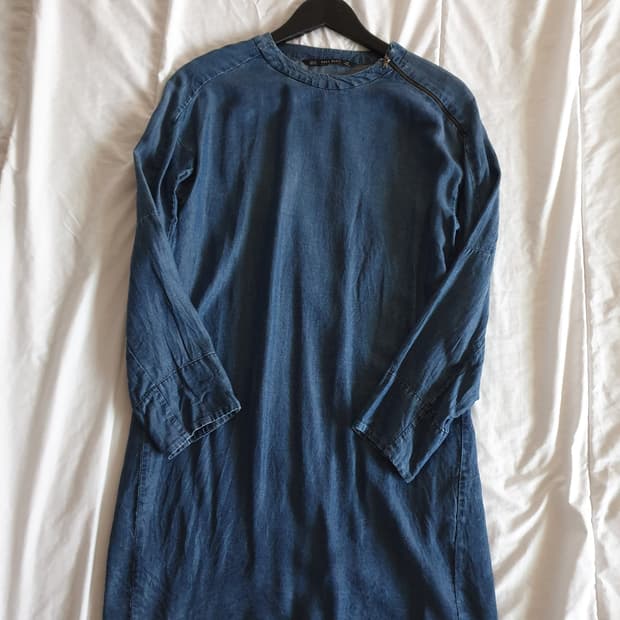 Zara 자라 데님 청 원피스