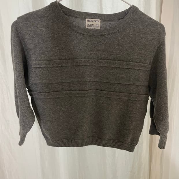 미우미우st 시눈 그레이 니트 