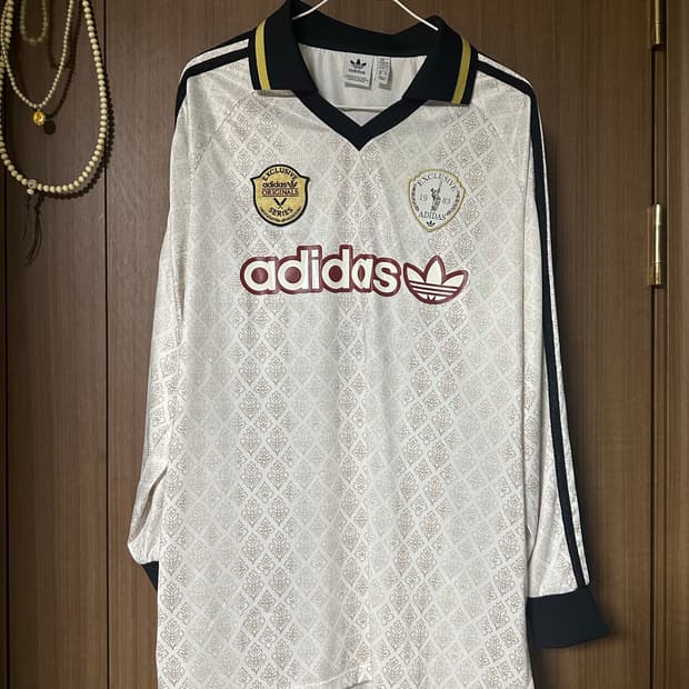 아디다스 레트로 크리켓 인스파이어드 긴팔 져지 스포티  KA4381