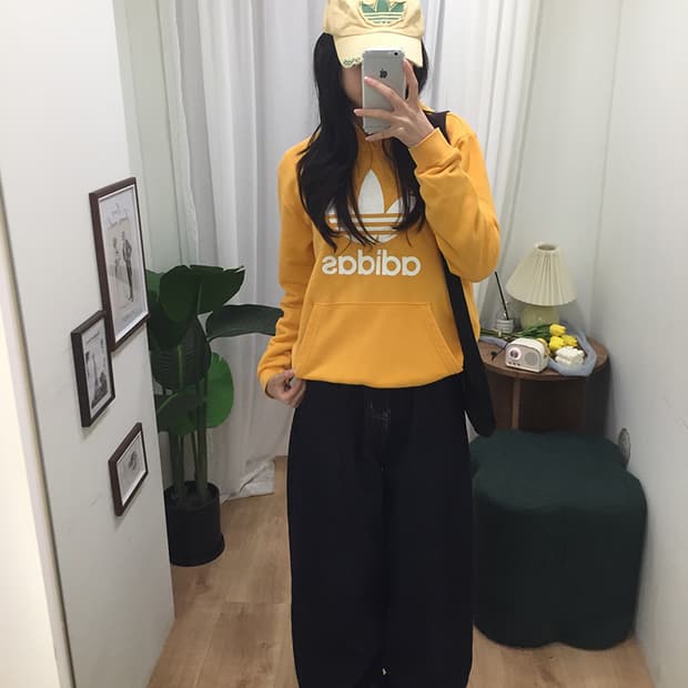 여성 아디다스 스웻후드티 100