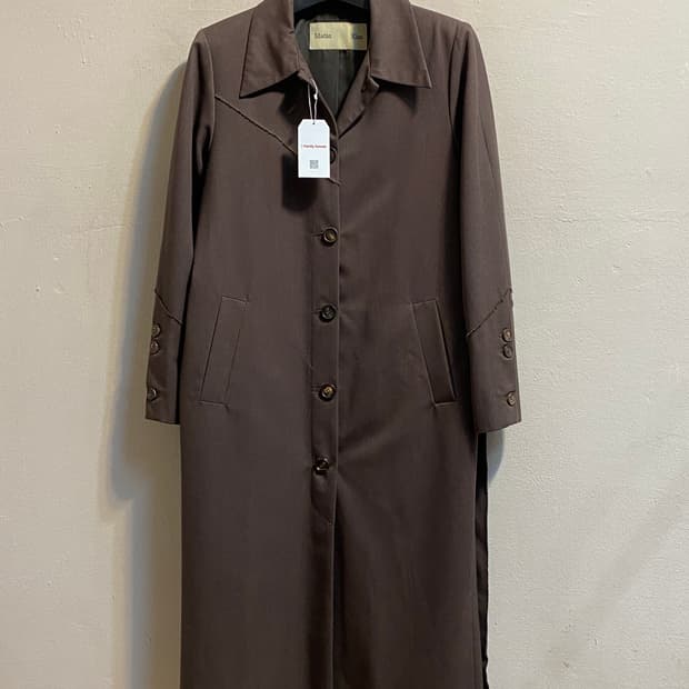 마땡킴 브라운 싱글 코트