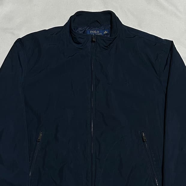 XL 폴로랄프로렌 모크넥 네이비 폴리쉘 자켓