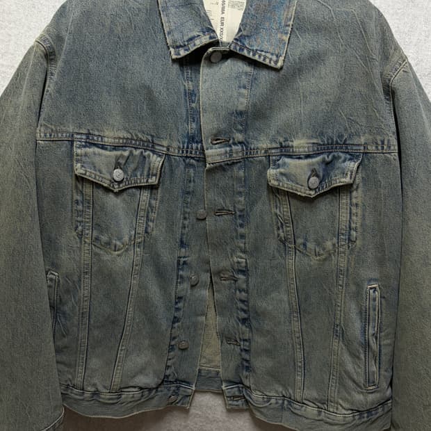 아크네 스튜디오 빈티지워싱 오저사이즈 데님자켓