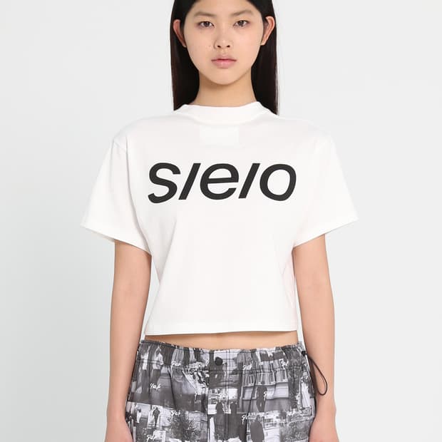 s/e/o 크롭 반팔 티셔츠 화이트