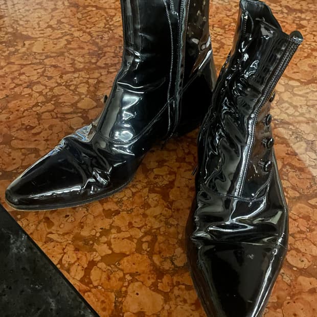 디올옴므 06aw bell butten boots