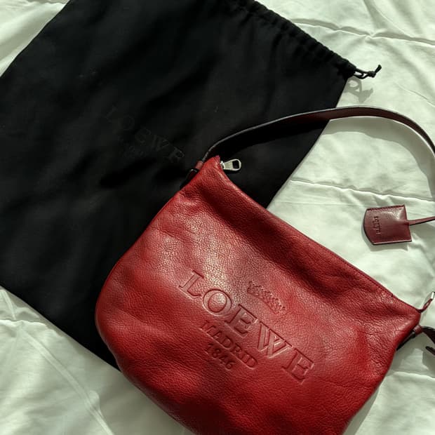 로에베 레더 백