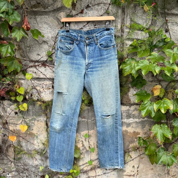 Rare! 70s levis 리바이스 505 66전기 데님 팬츠 30