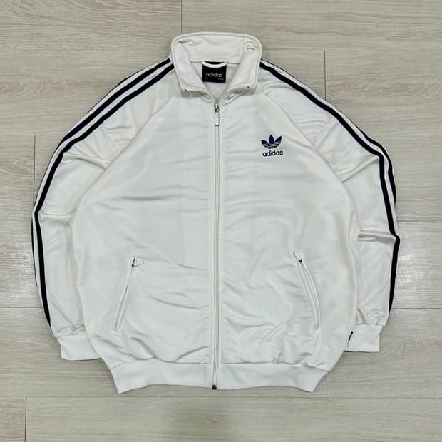 【인기】  90s 아디다스 파이어버드 흰검 화이트 트랙탑 115 3XL