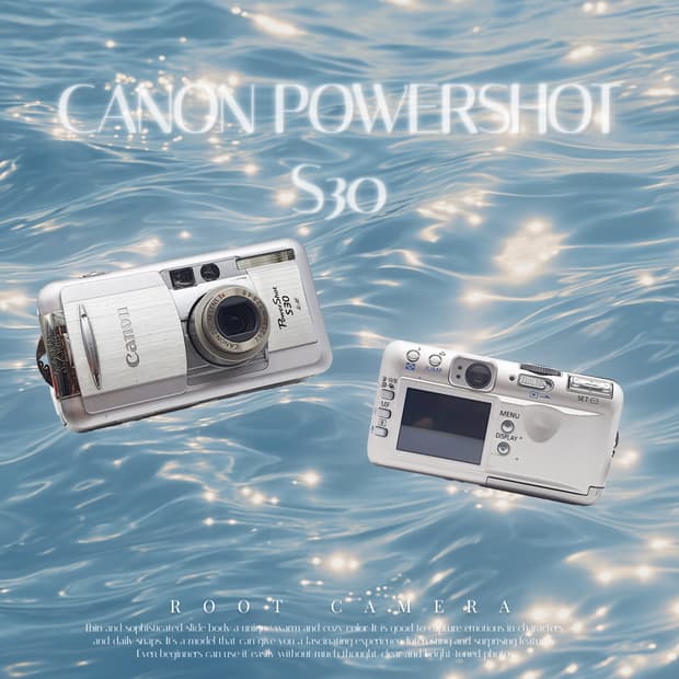 작례⭕️ 캐논 PowerShot 파워샷 S30 스톤 화이트 빈티지 디카 