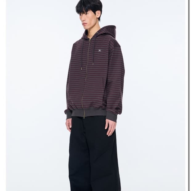 더콜디스트모먼트 후드빕업 버건디 L