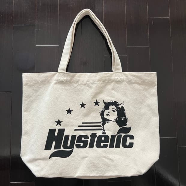 히스테릭 글래머 캔버스 토트백