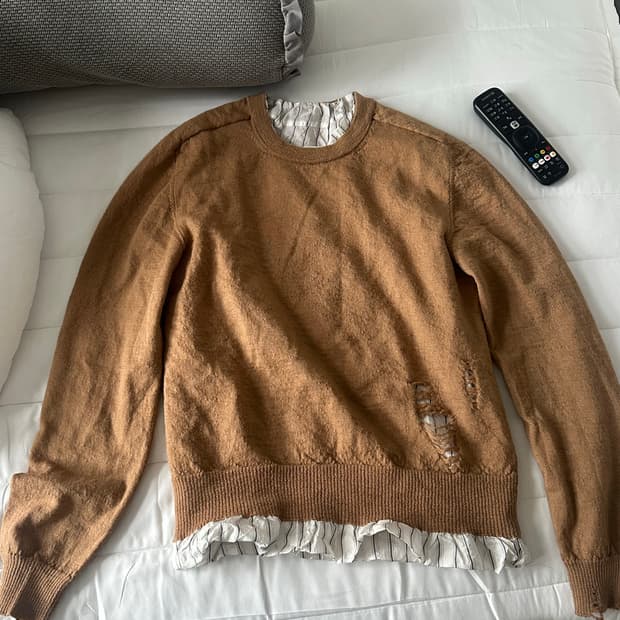 마르지엘라 디스트로이드 레이어드 니트