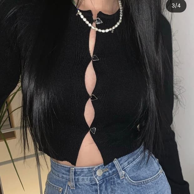 페일제이드 하트 니트가디건