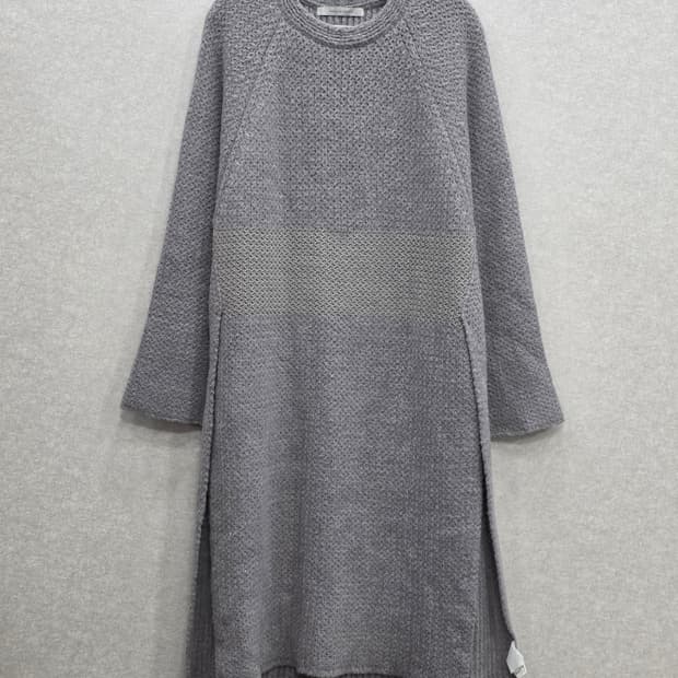 VOICE OF VOICES 알파카 니트 원피스 그레이컬러 (55~77)
