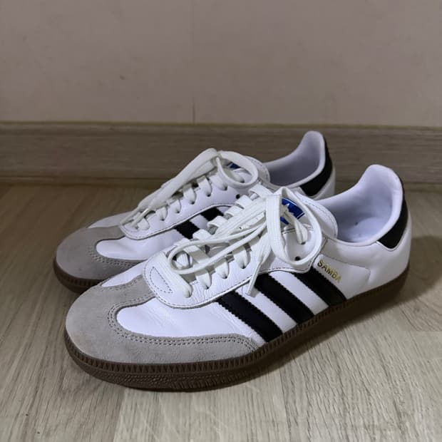 아디다스 쌈바 흰검 240-245