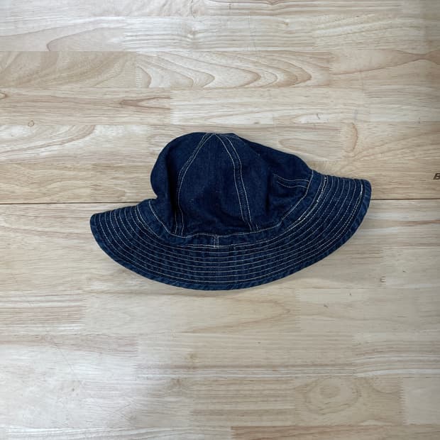 미해군 데님 버킷햇 F