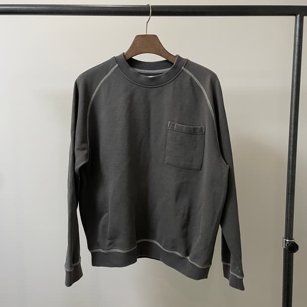 (M) Horlisun 홀리선 포켓 차콜 맨투맨