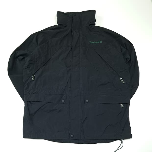 CL718 L 팀버랜드 90s 웨더기어 블랙 바람막이 자켓