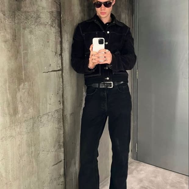 리바이스 517 블랙 BK BK 데님