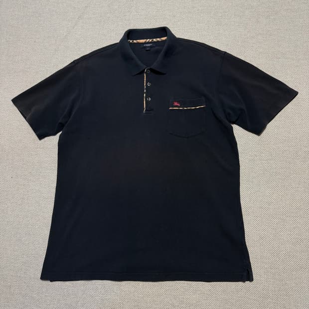 버버리 런던 빈티지 포켓 카라티