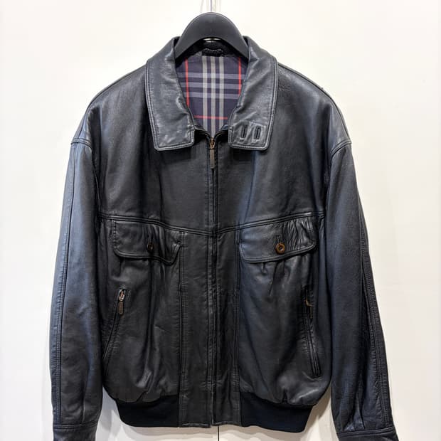 90's 버버리 램스킨 G-9 바라쿠타 레더 자켓