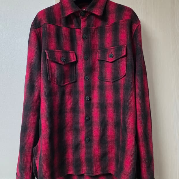 Off-White 체크 남방 셔츠 L
