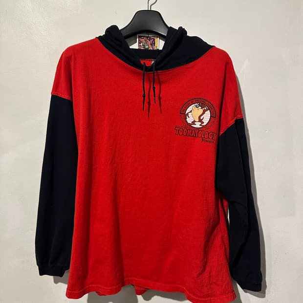 빈티지 90s 루니툰즈 슬리브 후드 