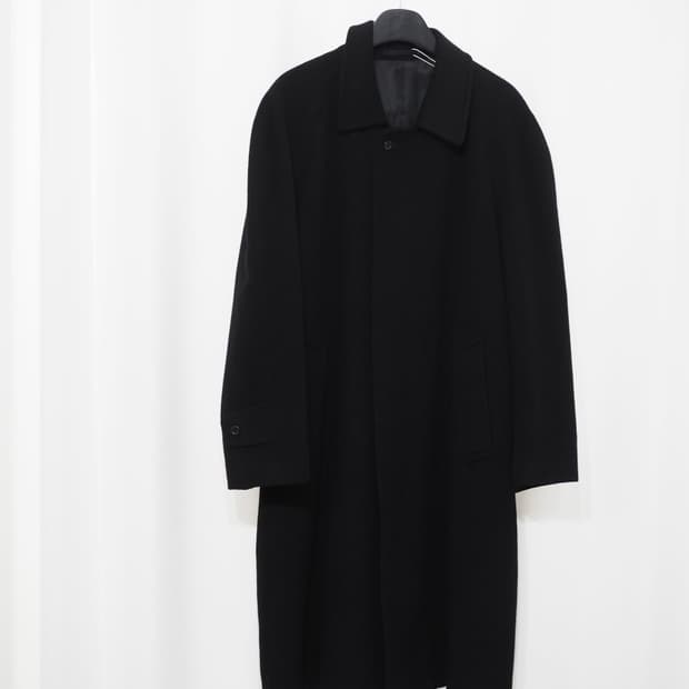 vintage cashmere balmaccan coat 
