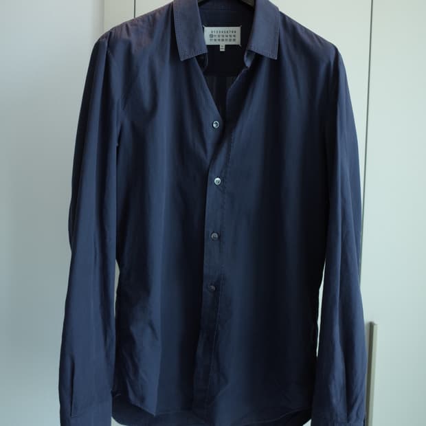 Maison Margiela navy shirt 48 Size