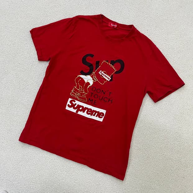 1 빈티지 심슨프린팅 반팔 티셔츠 0323M