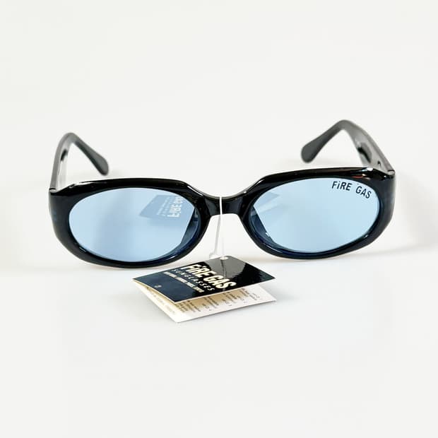 90s FIRE GAS 볼드 스퀘어 블루 틴트 빈티지 선글라스