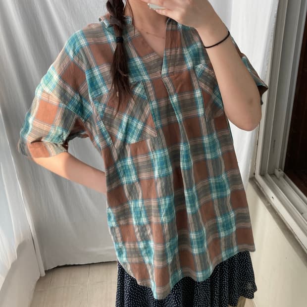check blouse