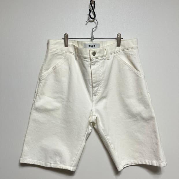 MSGM 엠에스지엠 화이트 반바지 46 