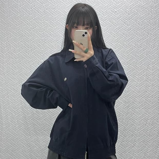 라코스테 서광 올드스쿨 레트로 테크웨어 블루종 자켓 110 C09622